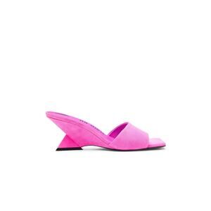 The Attico 'Cheope' Pink Suede 60 Mule Size 8
